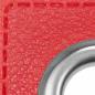 Preview: Ösen-Patches Hellrot Breite 32 mm ,Höhe 32 mm , Ø 10 mm